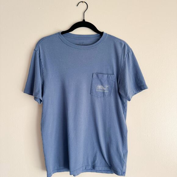 Vineyard Vines Blue Short Sleeve Fish Logo Tee - Men's XS - Picture 1 of 8